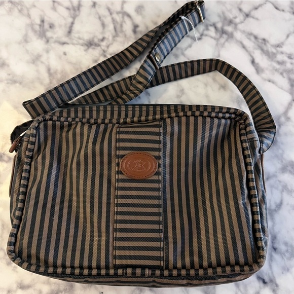 Vintage Allen Edwards Leather Trim Purse - Picture 14 of 14